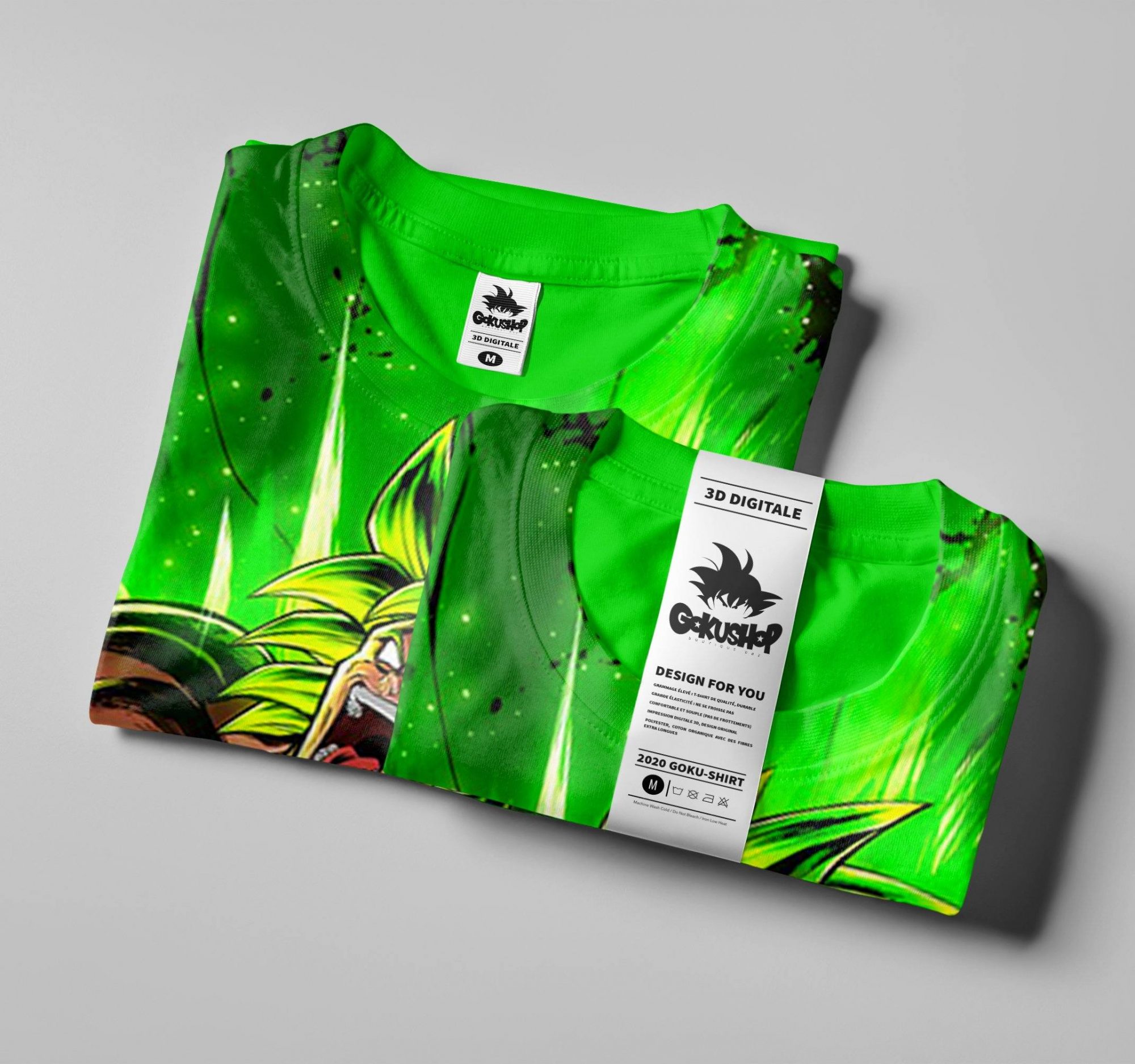 T-Shirt DBS Broly vert